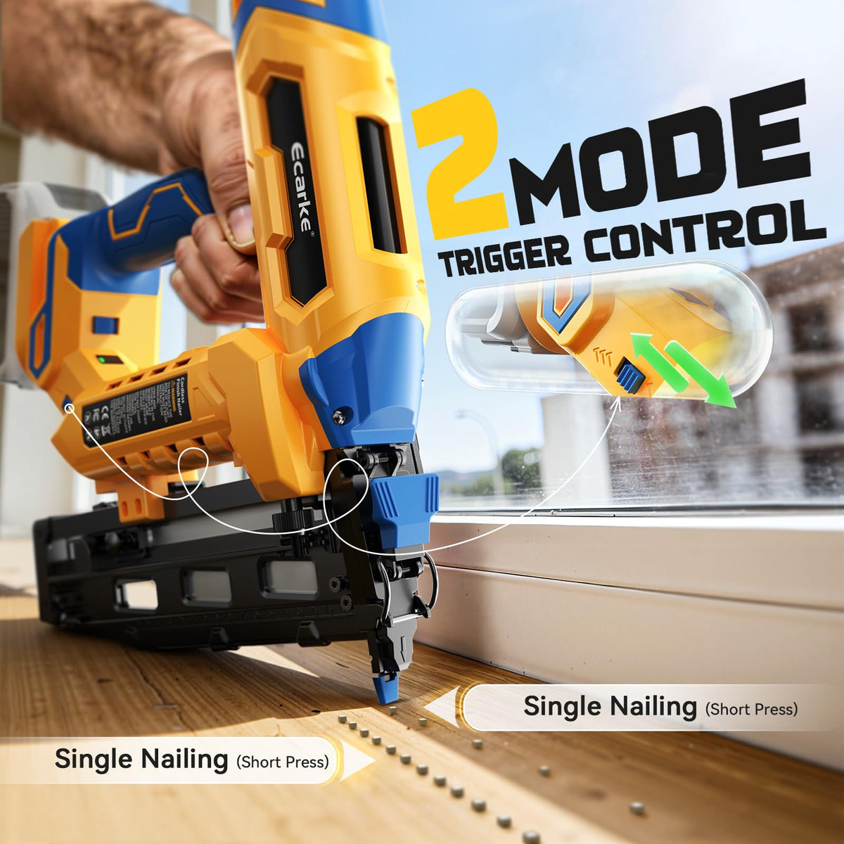 16 Gauge Cordless Straight Brad Nailer B4136