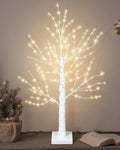 24 Inch Artificial Lighted Birch Tree with 144 LED Lights M3960