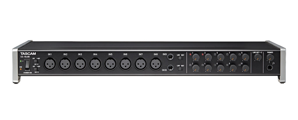 Rackmount USB Audio/MIDI Interface, 8 XLR/8 1/4" Inputs, 8 Outputs, Black G540392