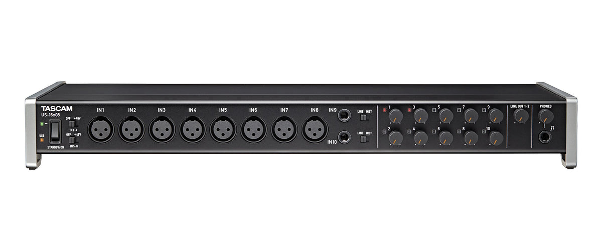 Rackmount USB Audio/MIDI Interface, 8 XLR/8 1/4" Inputs, 8 Outputs, Black G540392