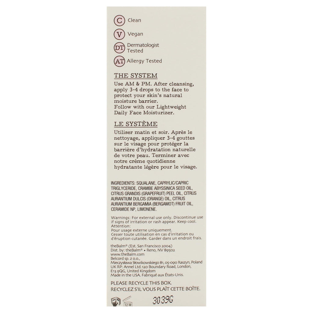 Face Oil 1 oz W1786