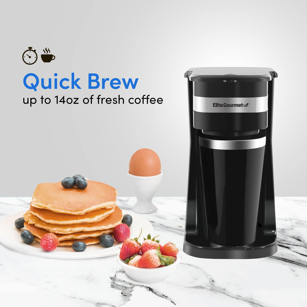 Black Single-Serve Compact Coffee Maker X869