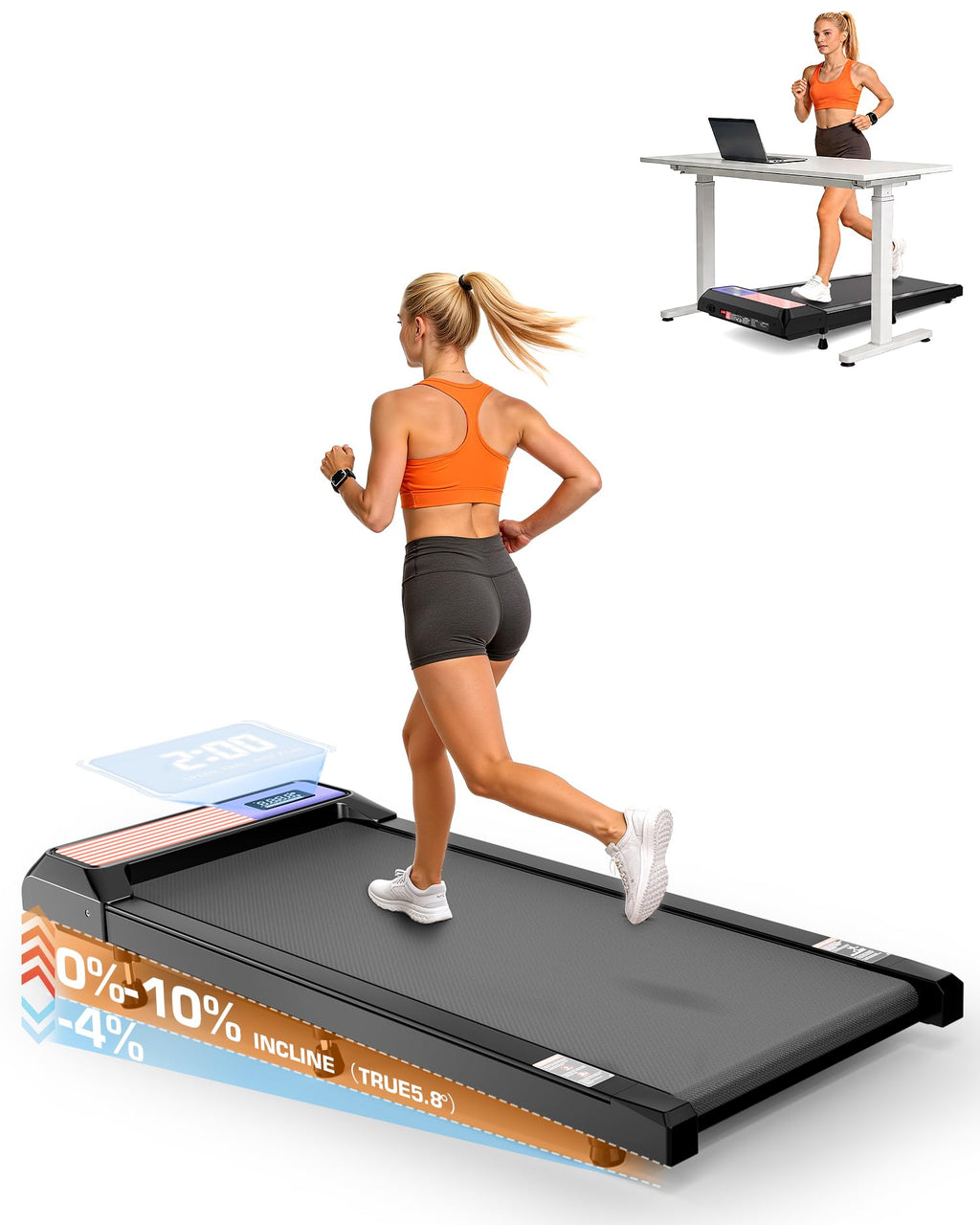 Incline Under Desk Treadmill L4105