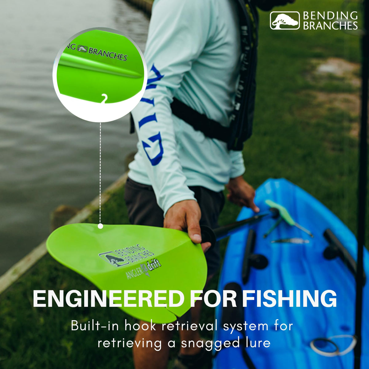 Snap-Button Kayak Fishing Paddle B24666