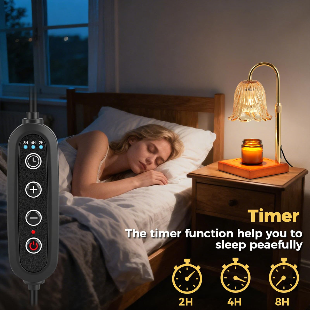 Candle Warmer Lamp with Timer D6475