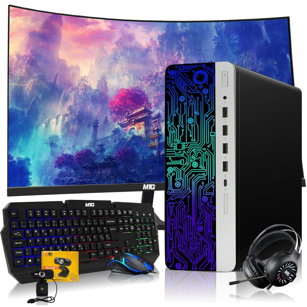 Intel i5 6th Gen 32GB RAM 240GB SSD 2TB HDD RX 550 Desktop PC M19526