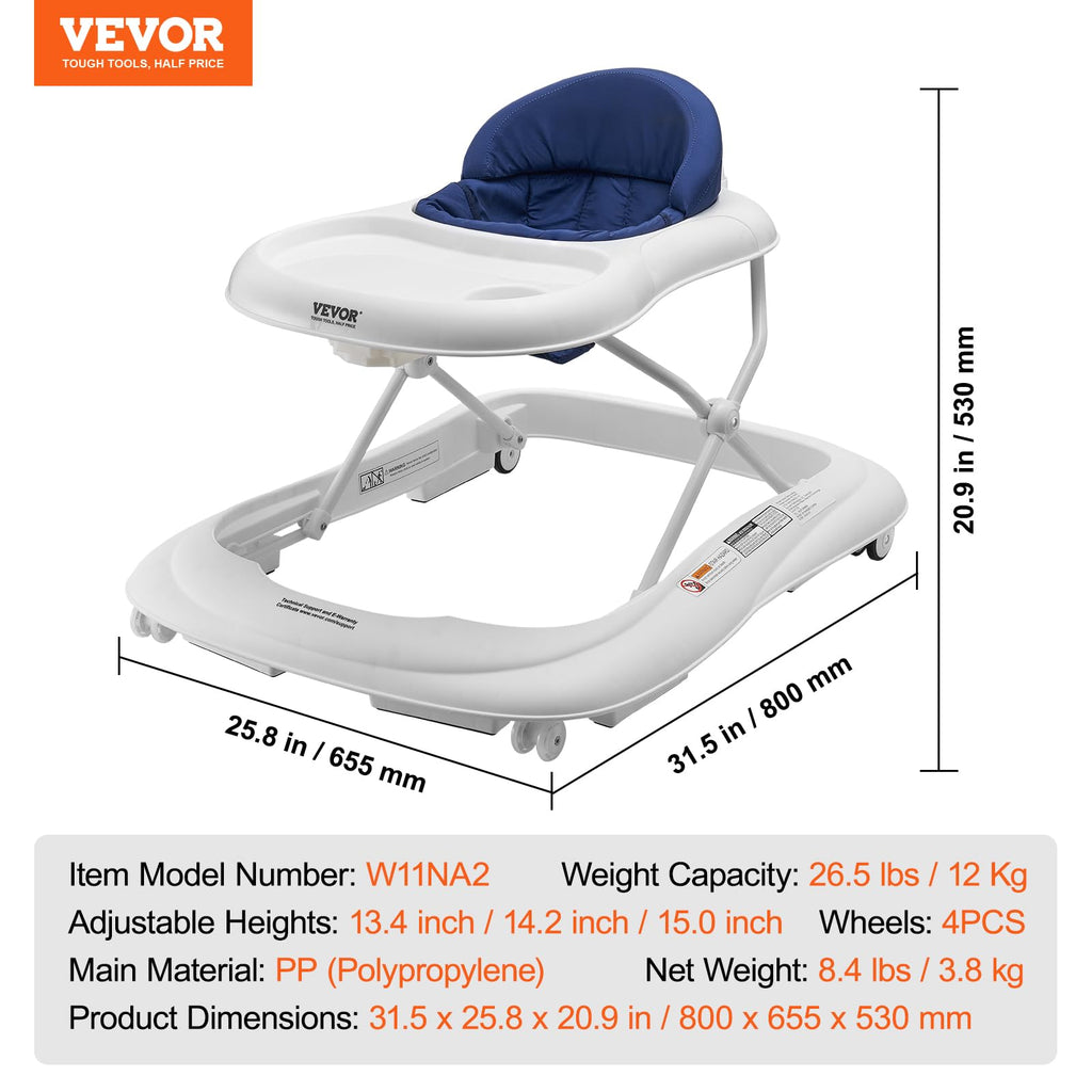 Foldable Baby Walker with Feeding Tray N980
