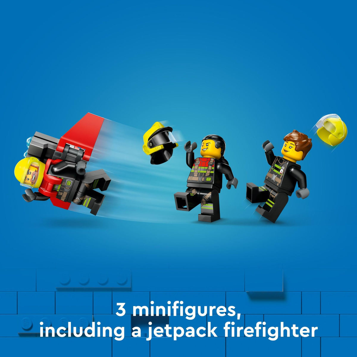 Fire Rescue Plane Toy with 3 Minifigures C1468
