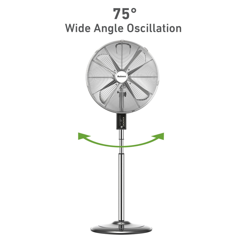 16" Digital Metal Stand Fan 3-Speed Oscillation M47693
