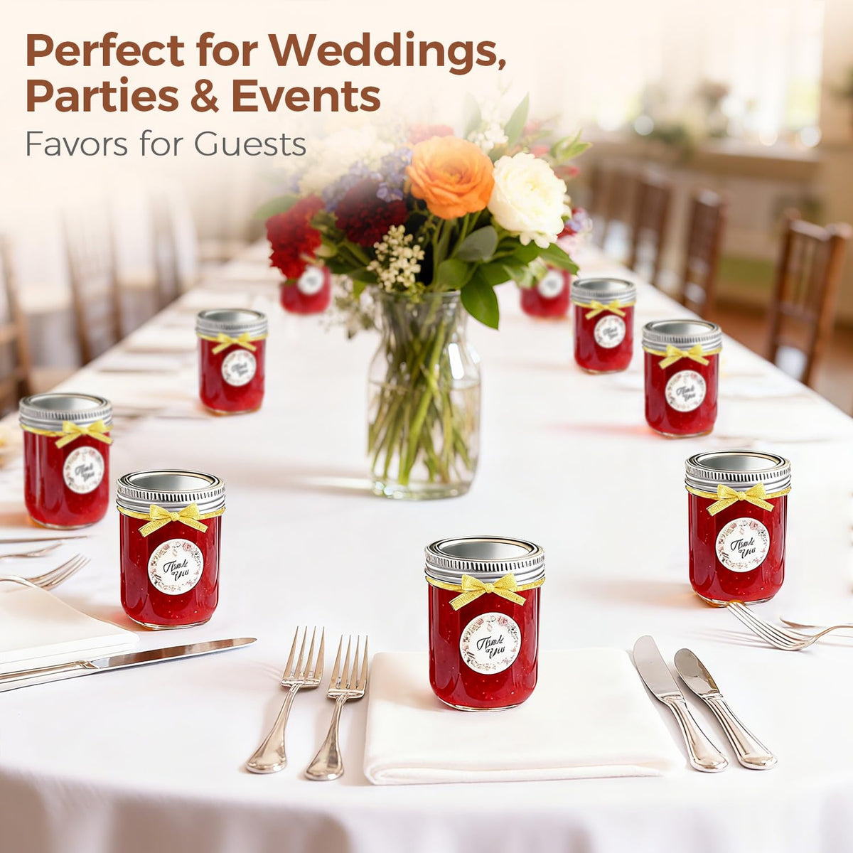 16 oz Wide Mouth Mason Jars 4 Pack V10625