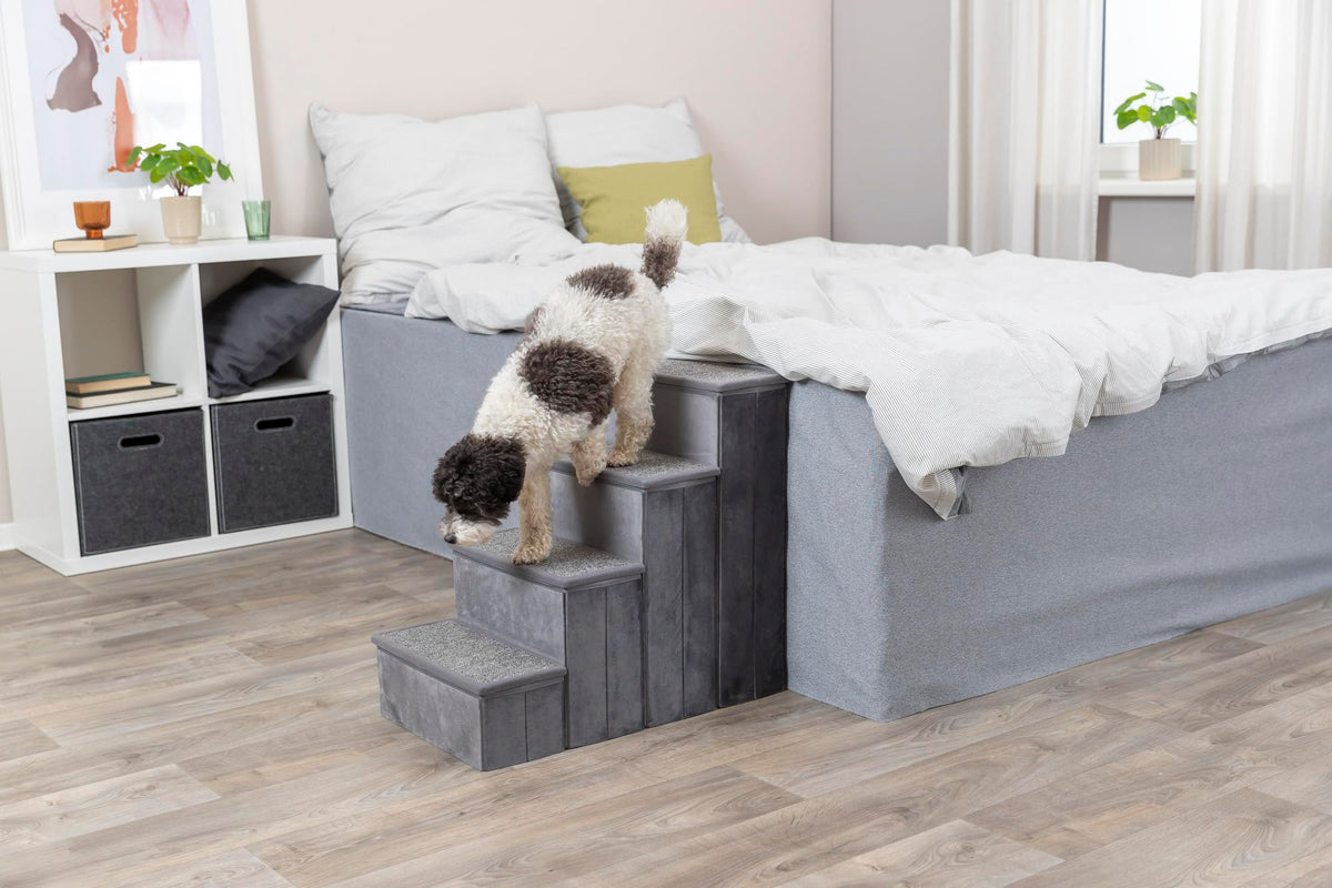4-Step Velour Pet Stairs B55612