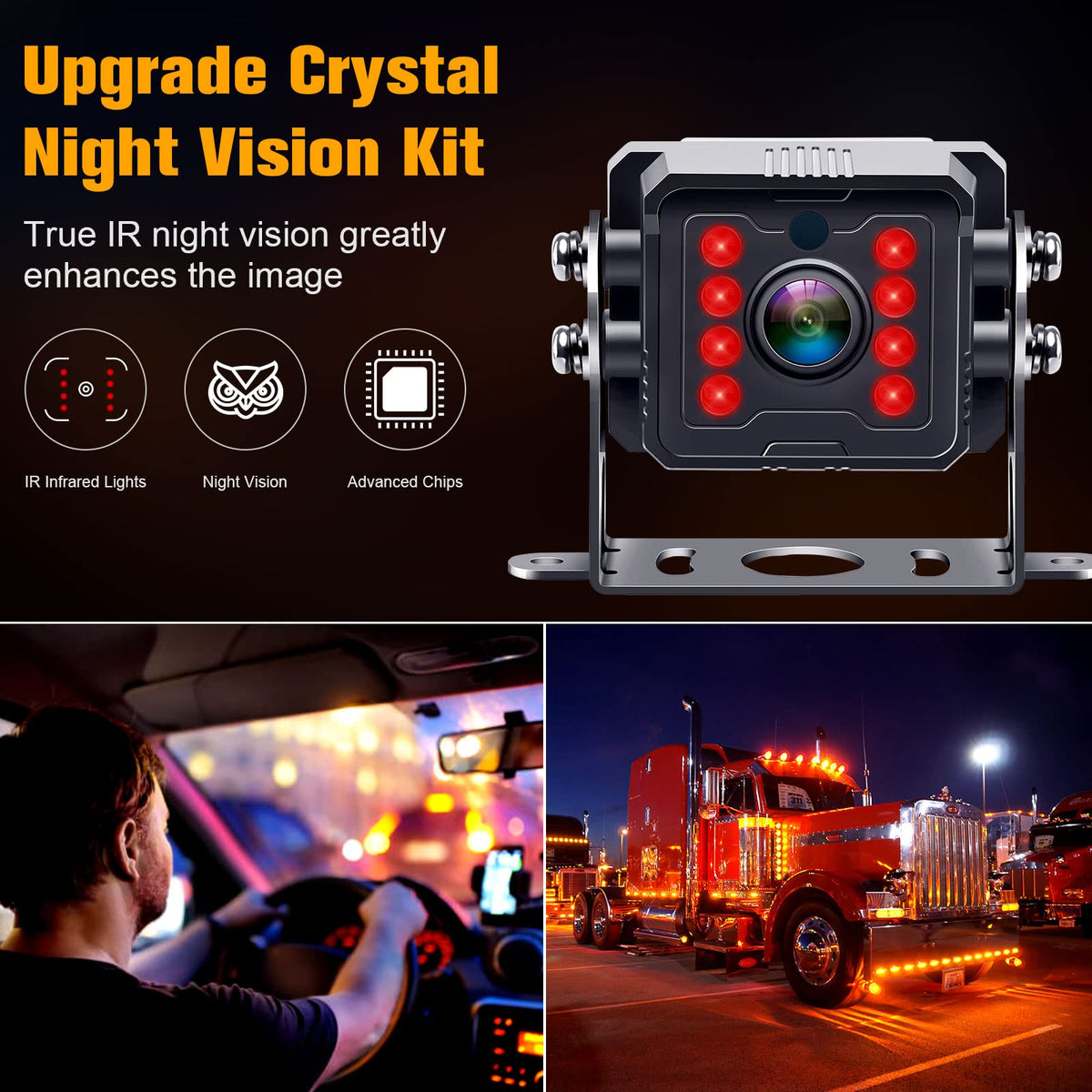 7" Split Screen Dual Backup Camera System Y2276