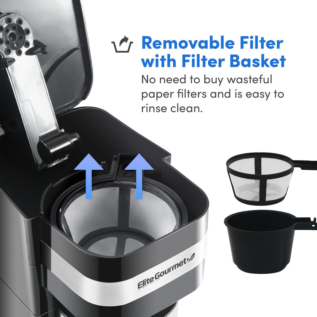 Black Single-Serve Compact Coffee Maker X869