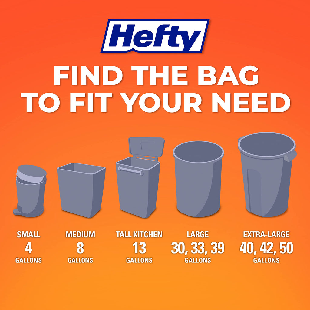 4 Gallon Lavender Scent Trash Bags 52ct Y698