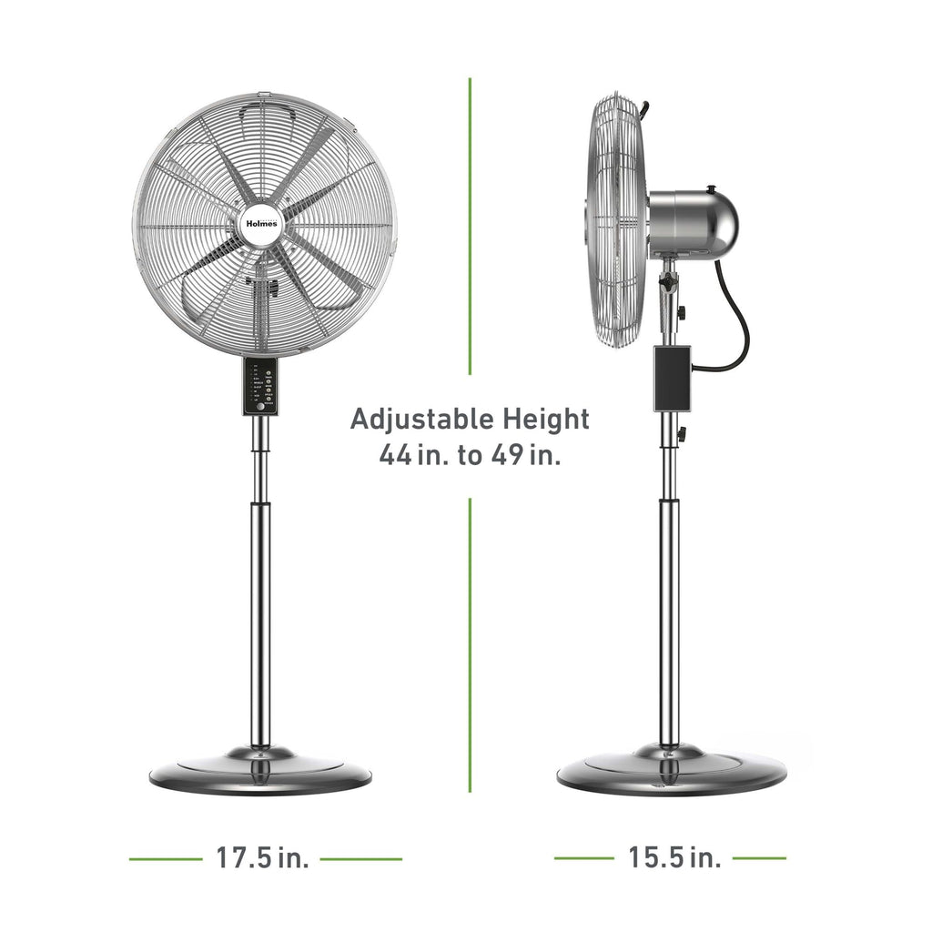 16" Digital Metal Stand Fan 3-Speed Oscillation M47693