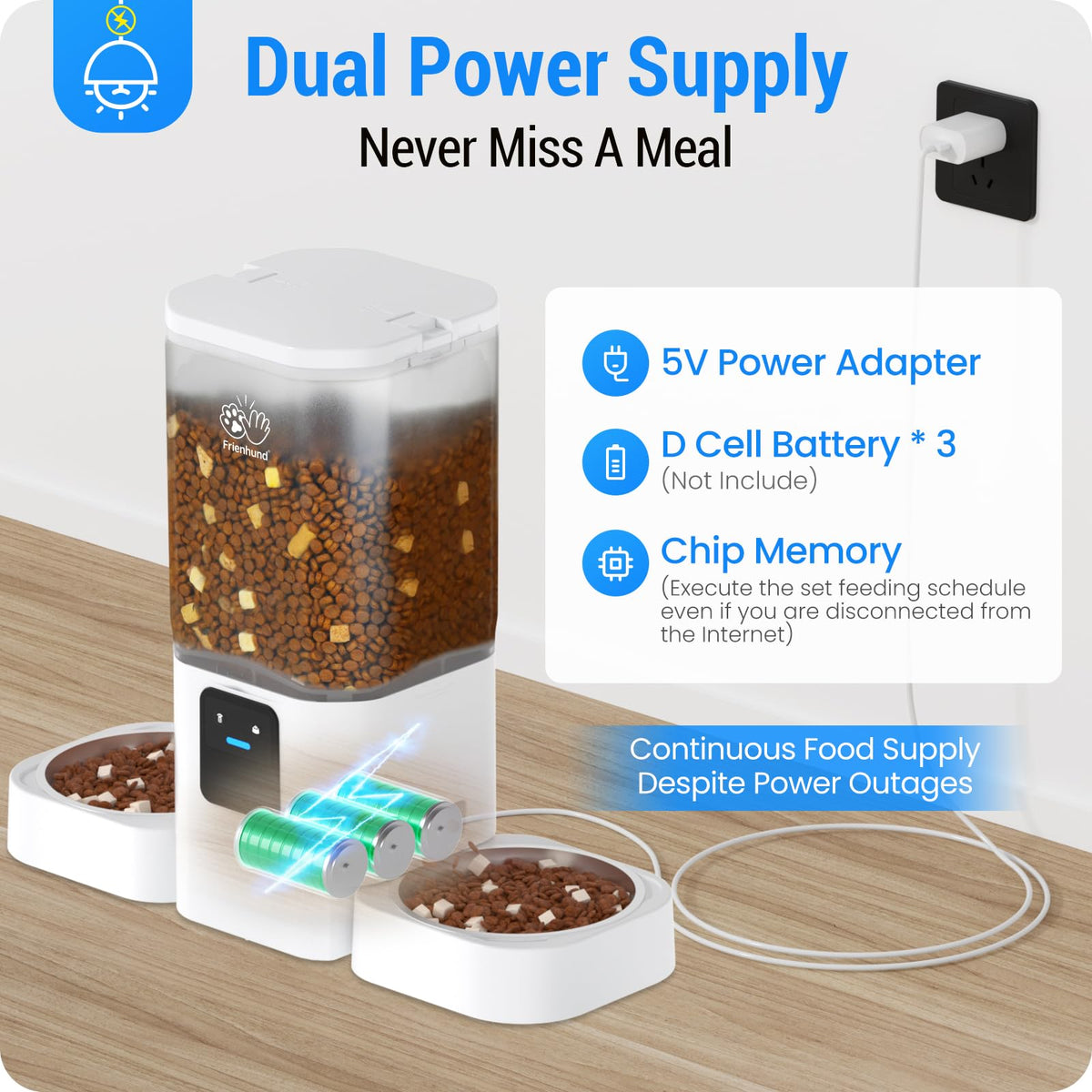 Automatic Cat Feeder 5G WiFi 29 Cup F2682