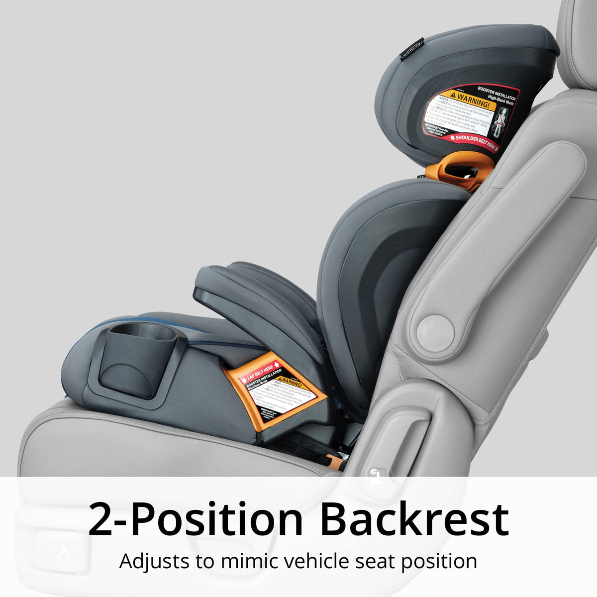 2-in-1 Belt-Positioning Booster Car Seat R34007
