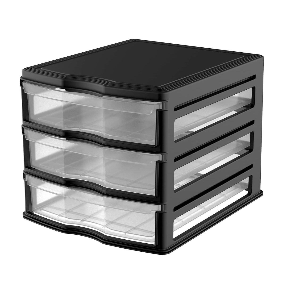 3 Pack 3 Drawer White Stackable Storage Organizer Y26624