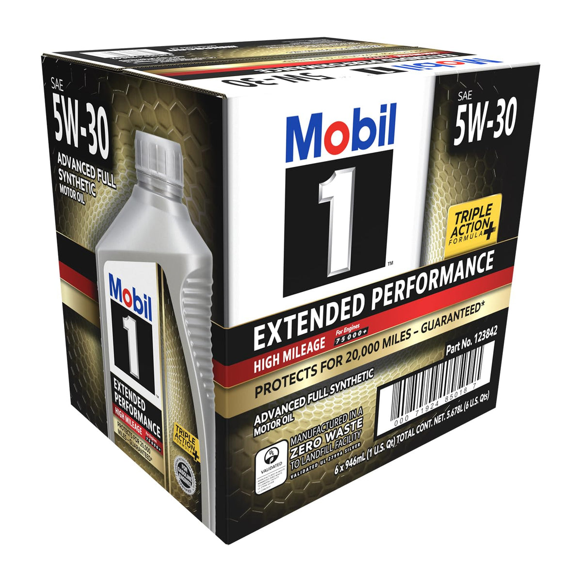 5W-30 Full Synthetic High Mileage Oil 6 Pack Q50992