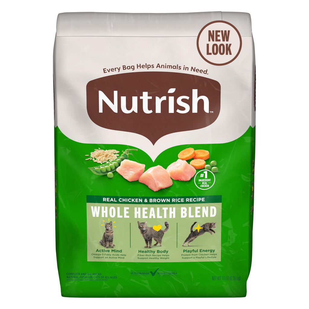Chicken & Brown Rice Recipe Dry Cat Food 14 lb. Bag S364