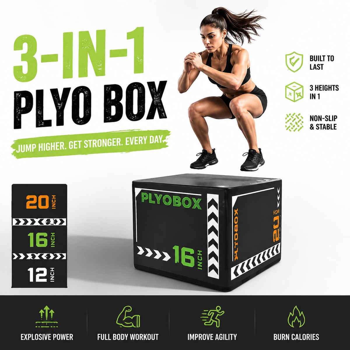 3 in 1 Foam Plyo Box S848183