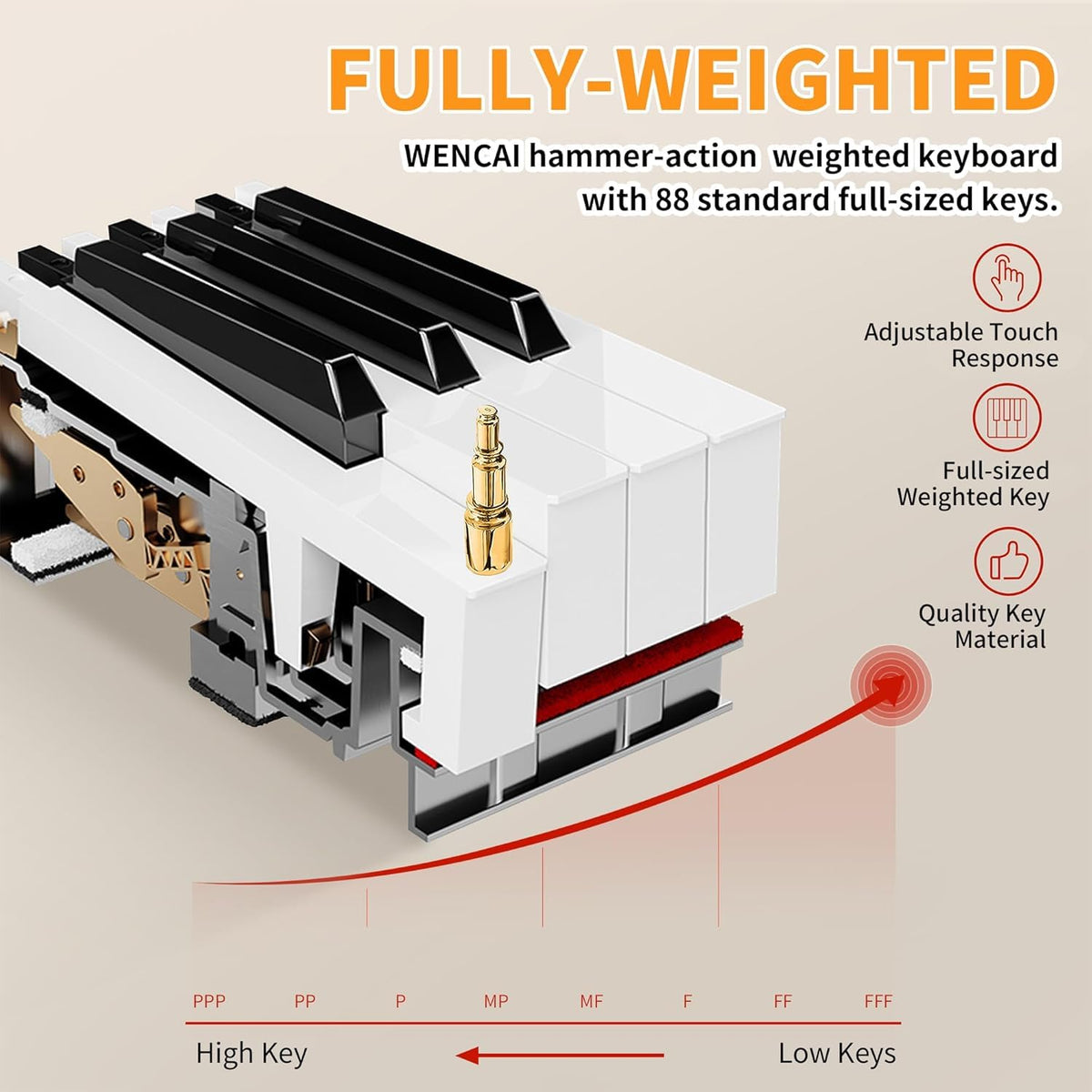 88-Key Fully Weighted Digital Piano P9349