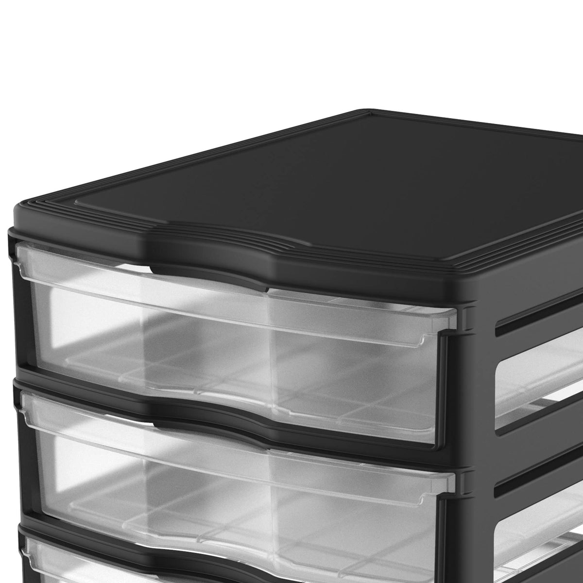 3 Pack 3 Drawer White Stackable Storage Organizer Y26624