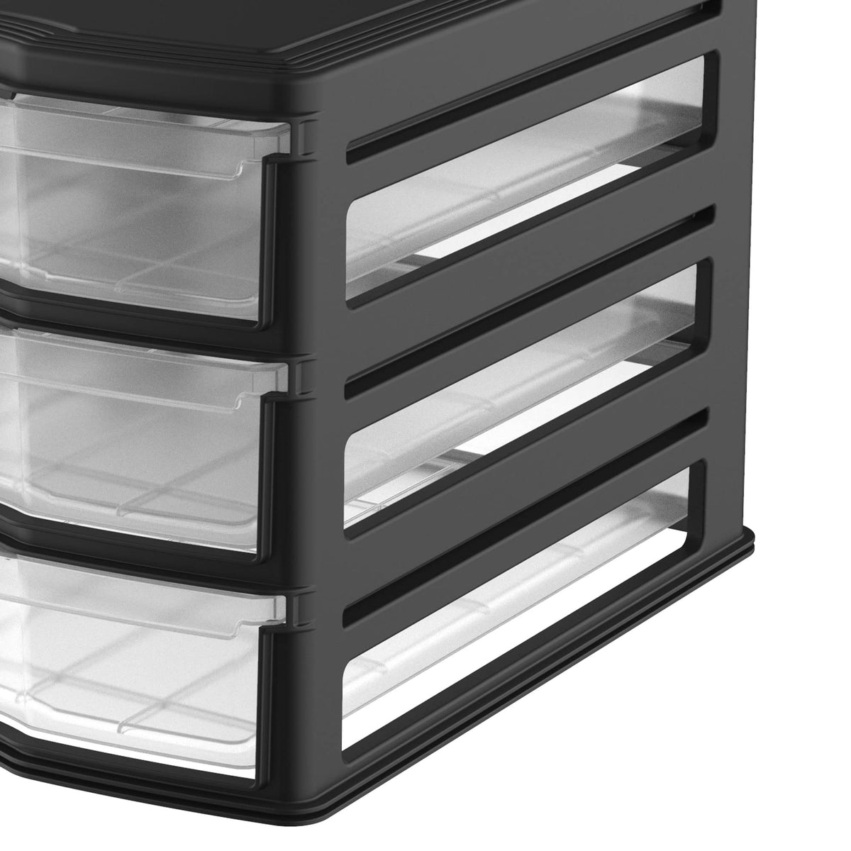 3 Pack 3 Drawer White Stackable Storage Organizer Y26624
