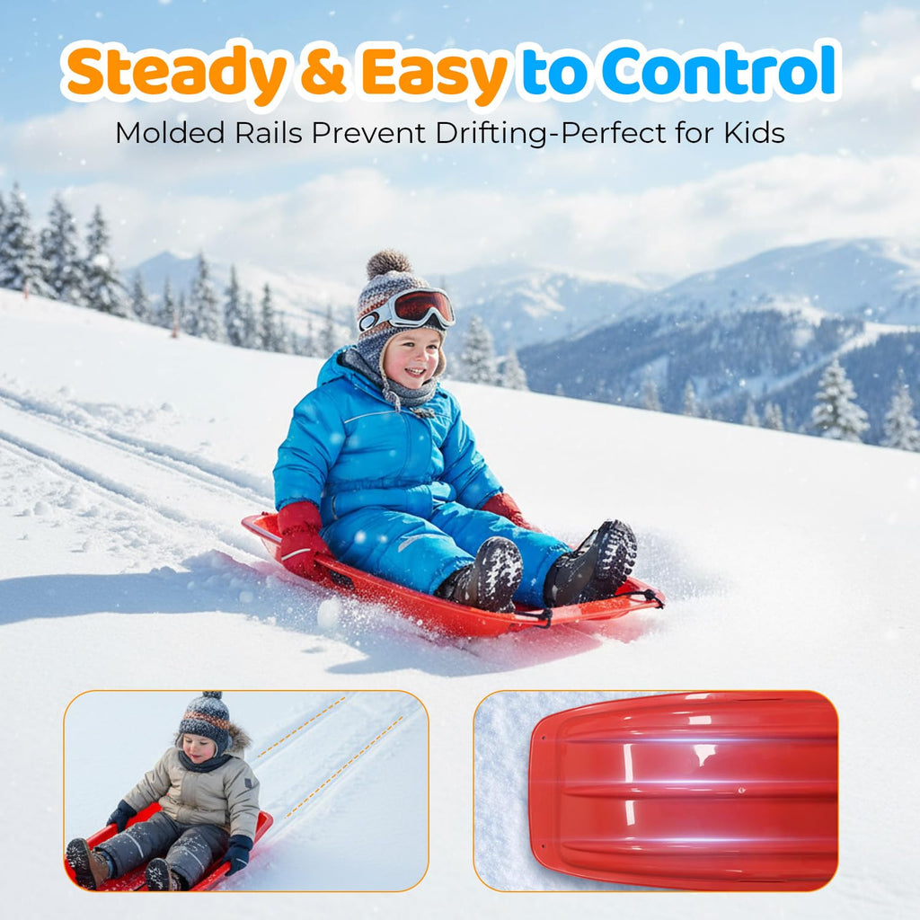 35" Snow Sled with Rope and Handles K9557