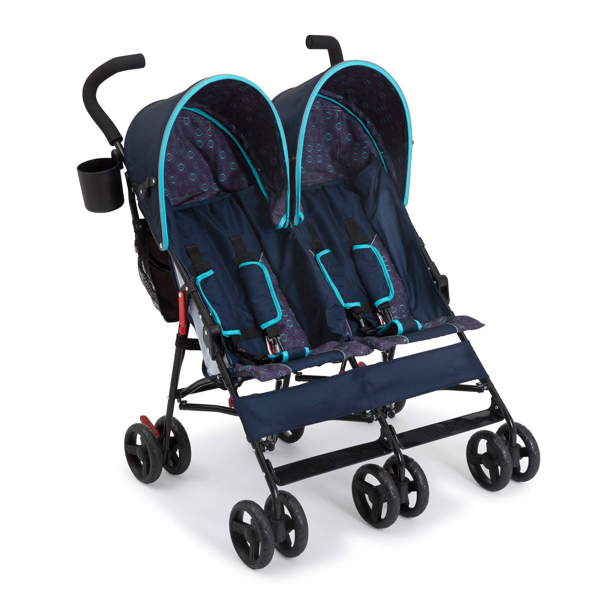 Side by Side Stroller with Recline, Storage & Compact Fold N492