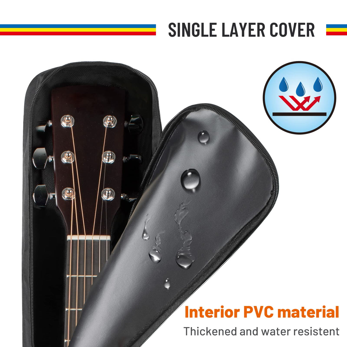 Acoustic Guitar Dust Cover 38-41 in Soft Gig Bag G656