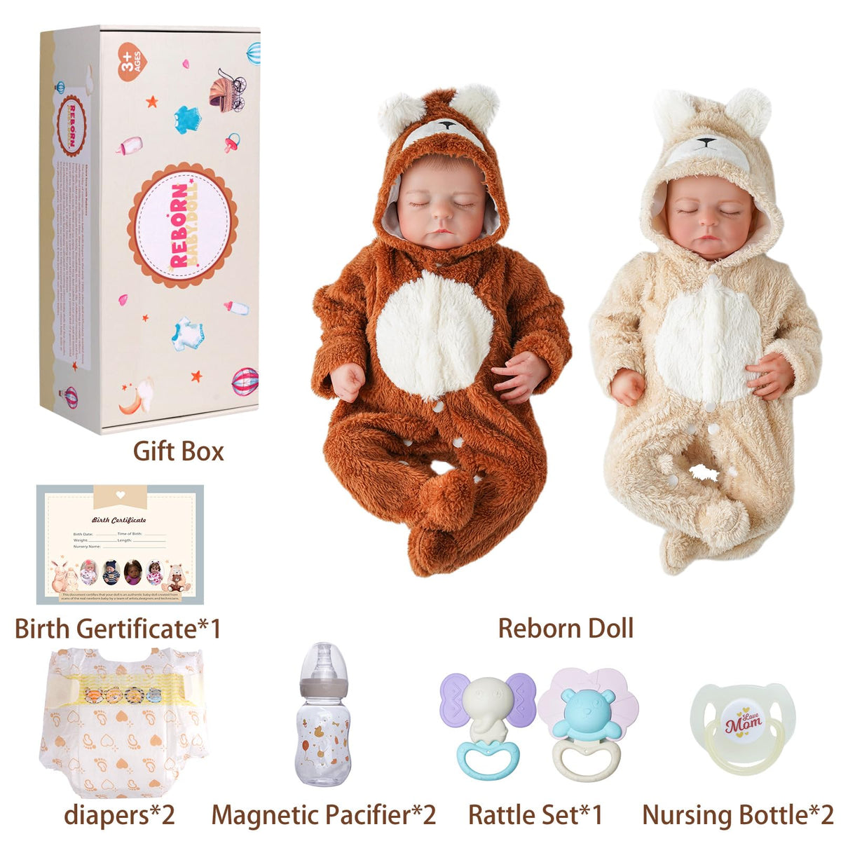 20 inch Soft Body Poseable Baby Doll O727280