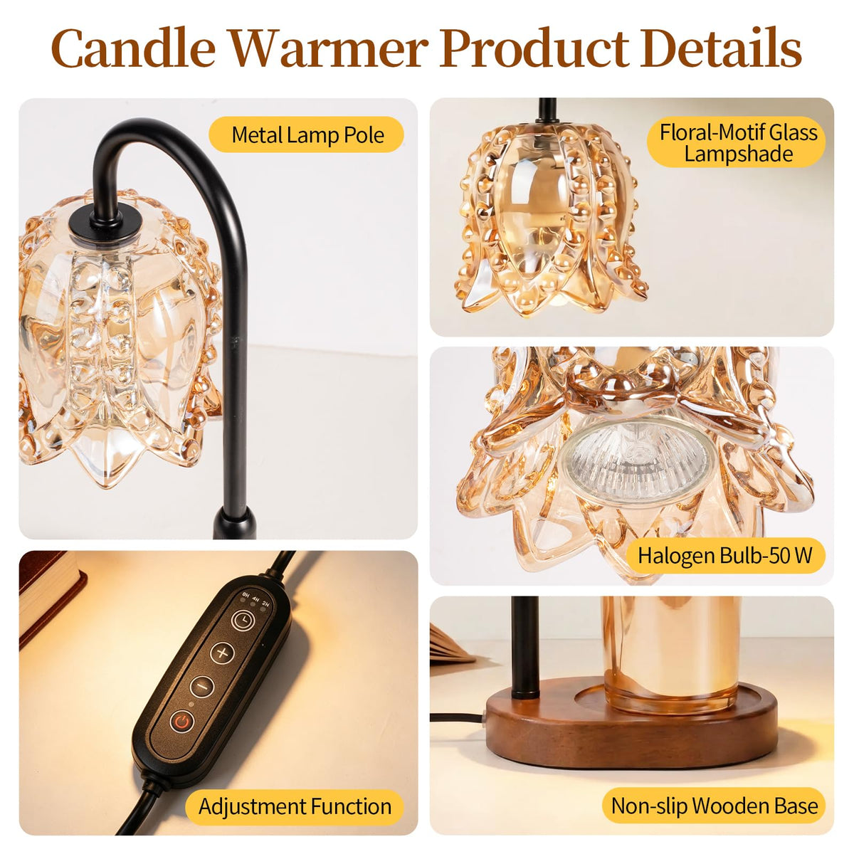Candle Warmer Lamp with Timer V2903