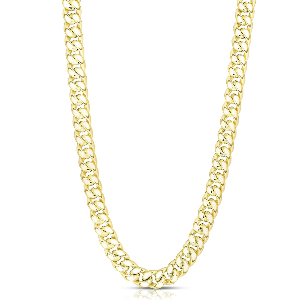 14k Yellow Gold Cuban Link Chain Necklace T667447