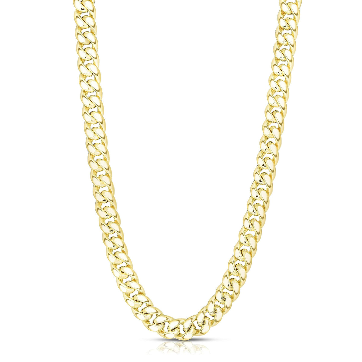 14k Yellow Gold Cuban Link Chain Necklace T667447