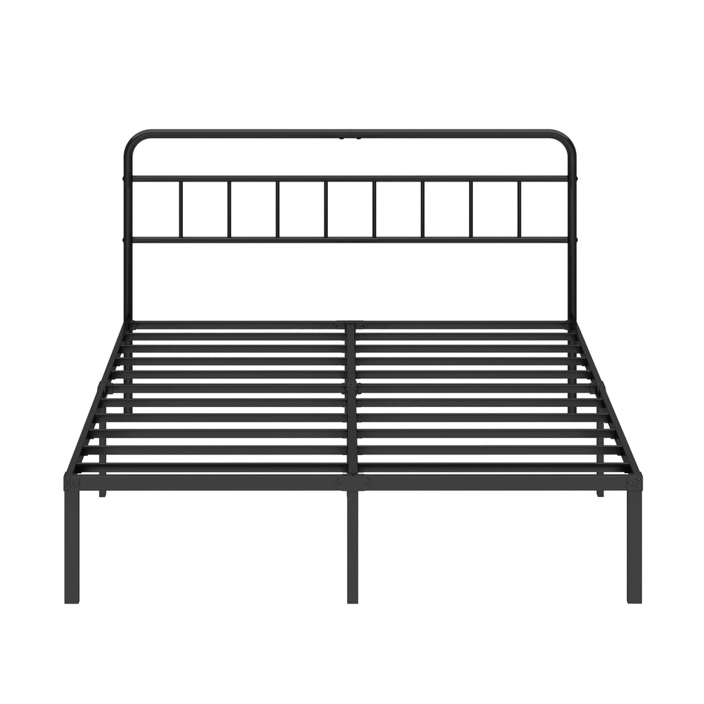Black Queen Bed Frame with Headboard M855