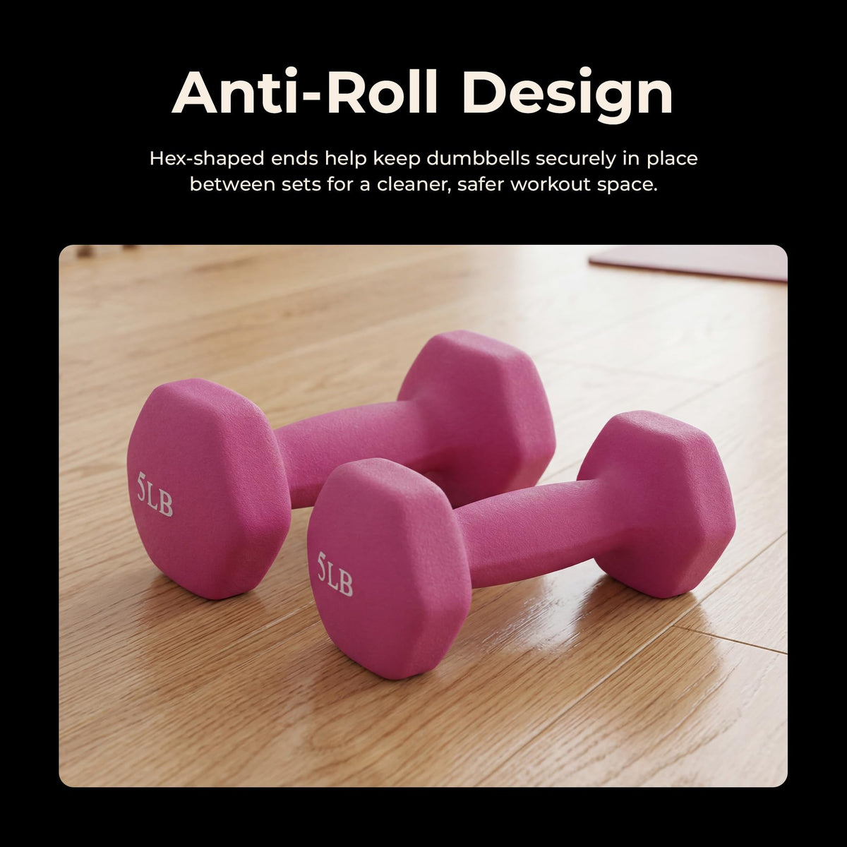 Neoprene Hex Dumbbell 2-10 lb Pair H95208