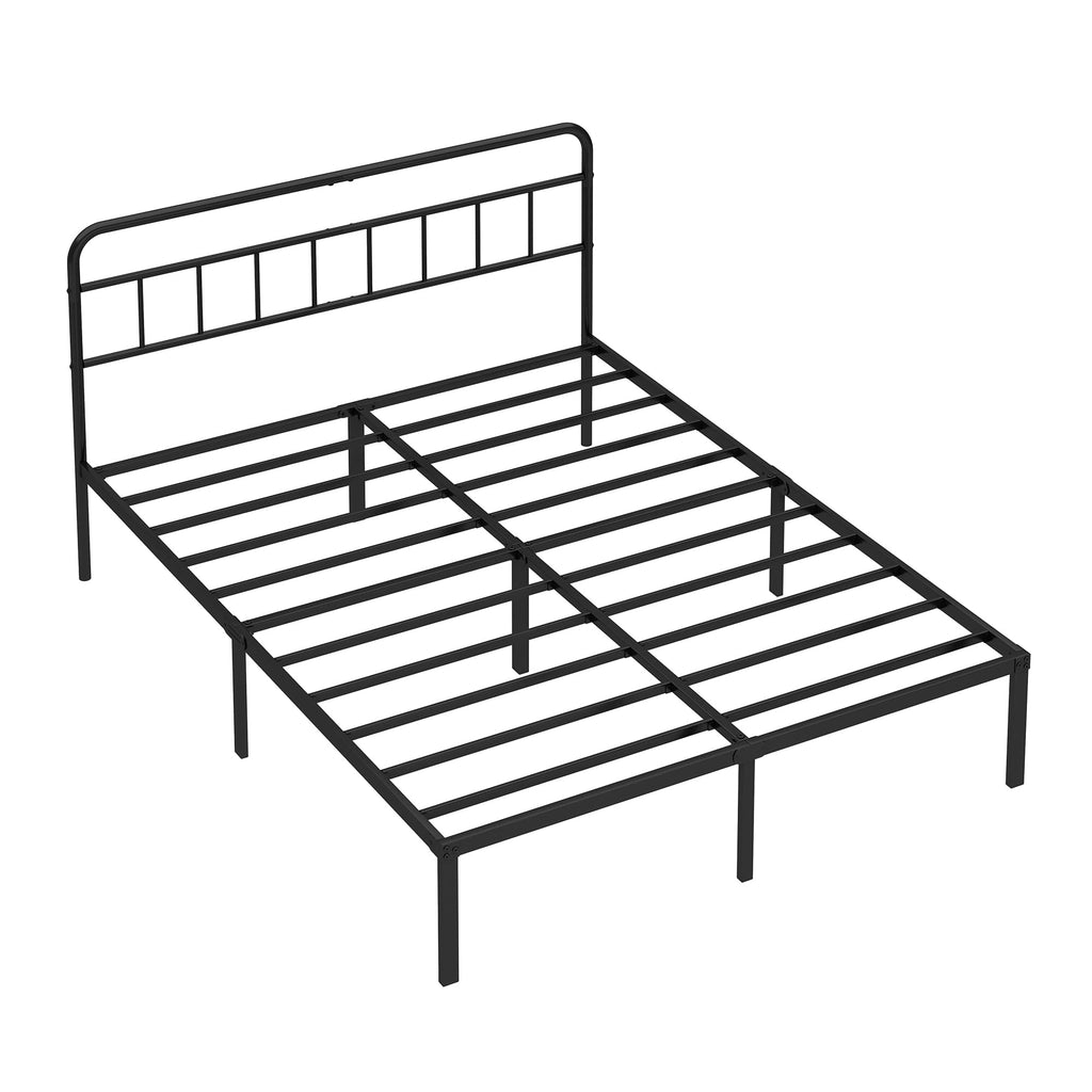 Black Queen Bed Frame with Headboard M855