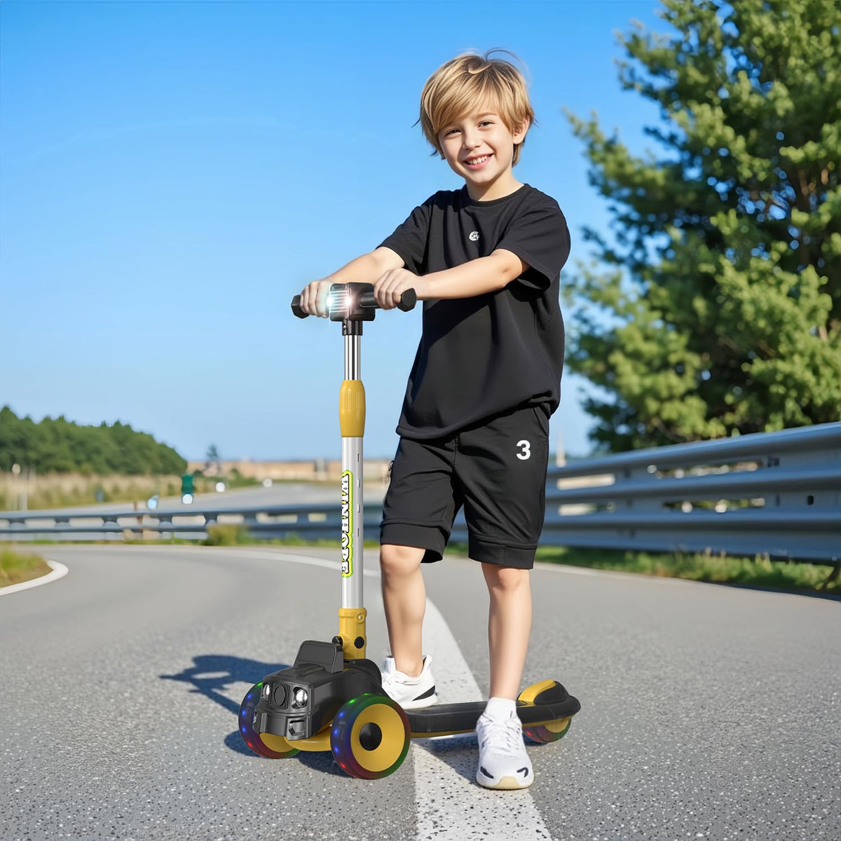 Foldable 3 Wheel Kids Scooter W617