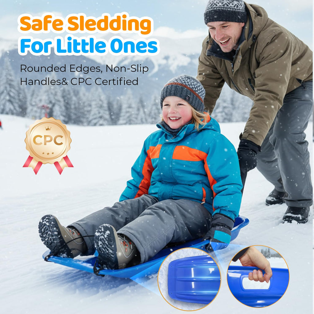35" Snow Sled with Rope and Handles K9557