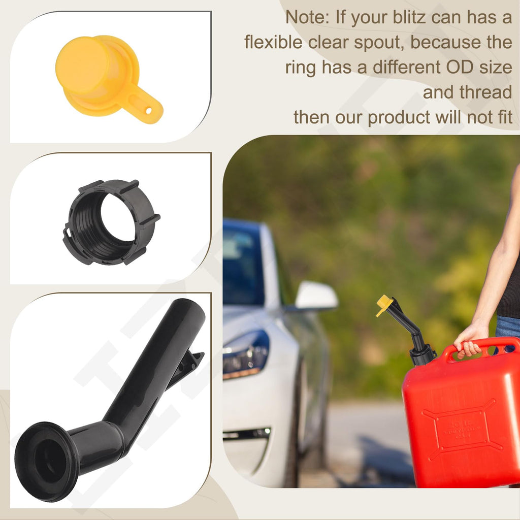 Gas Can Spouts Nozzles Rings Caps Y3543