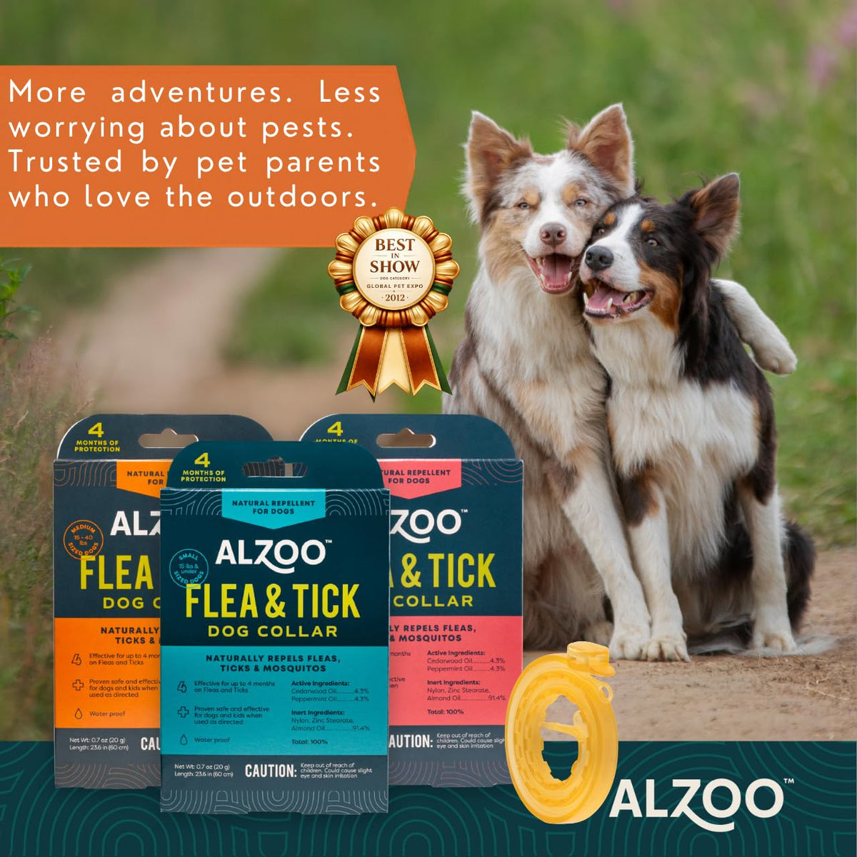 Plant Based Flea & Tick Dog Collar L1576
