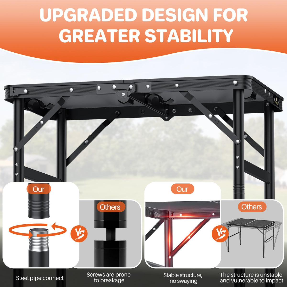 2ft Aluminum Folding Camping Table L312