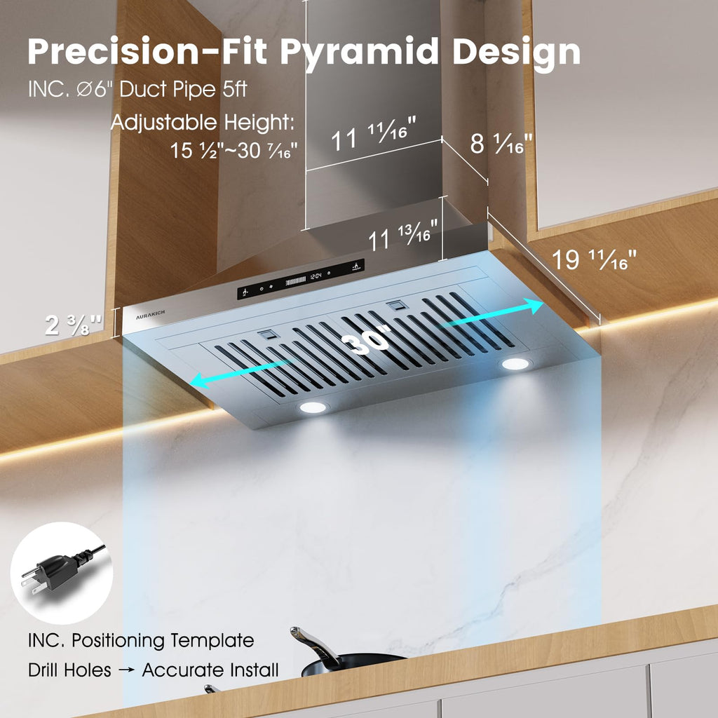 30-inch Wall Mount Range Hood D74340