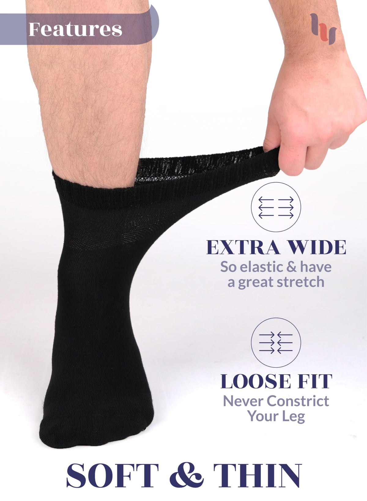 Diabetic Ankle Socks Rayon from Bamboo Seamless Toe Y788968
