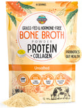 100% Grass-Fed Beef Bone Broth Powder with Probiotics Collagen 15g Protein R29623