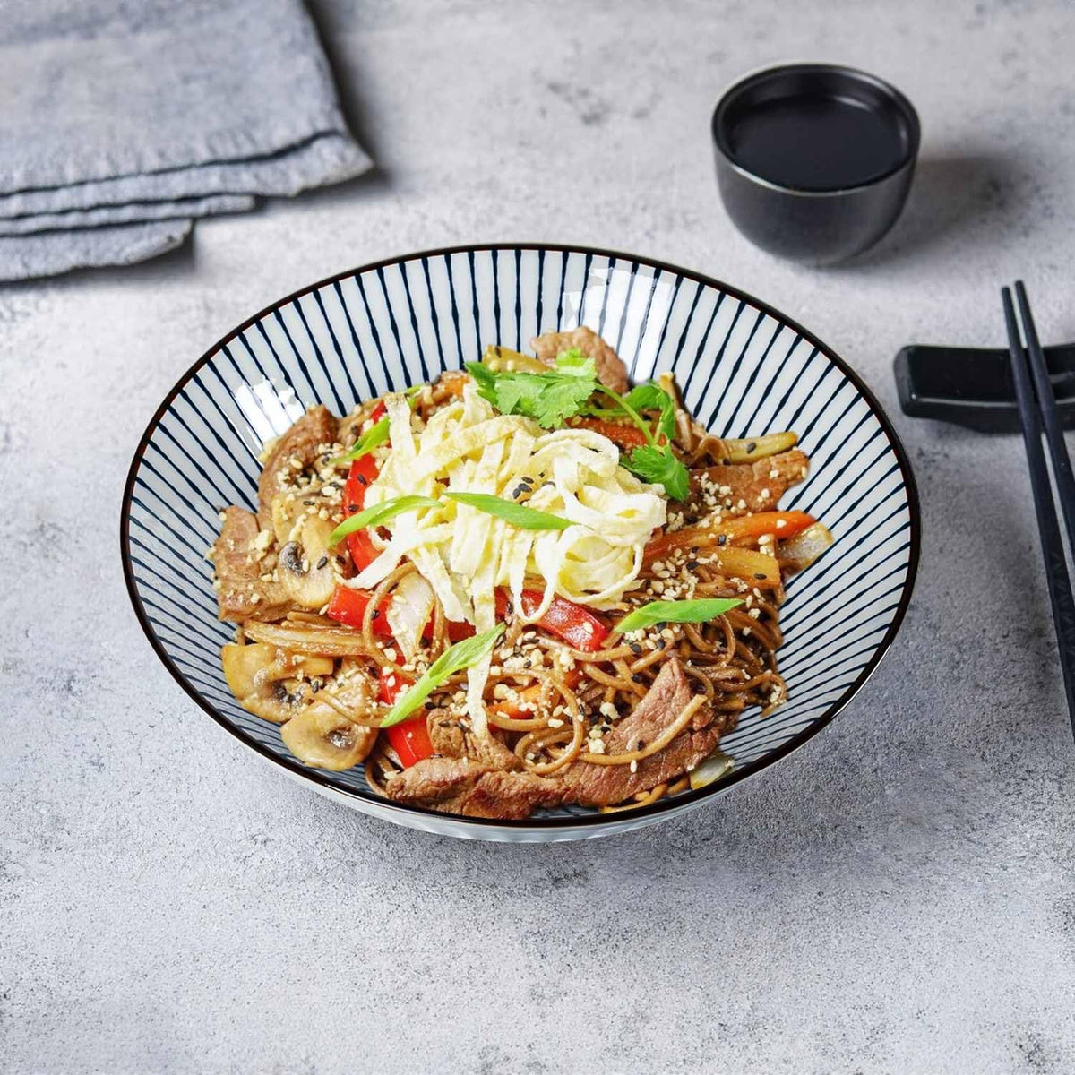 38 oz Ceramic Ramen Bowls Set of 4 V37350