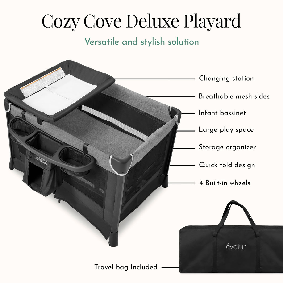 Portable Playard with Bassinet & Changing Table D31928