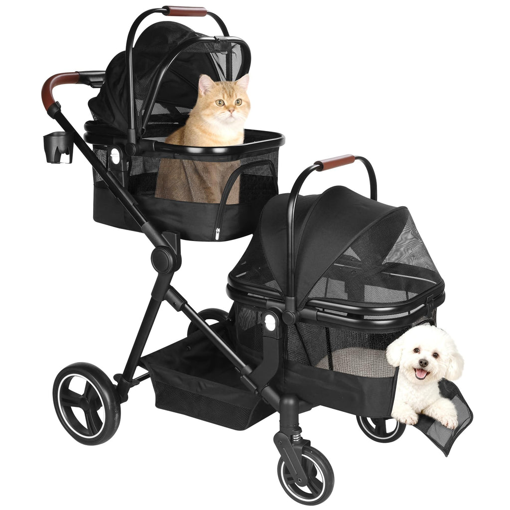 Foldable Double Pet Stroller X77160