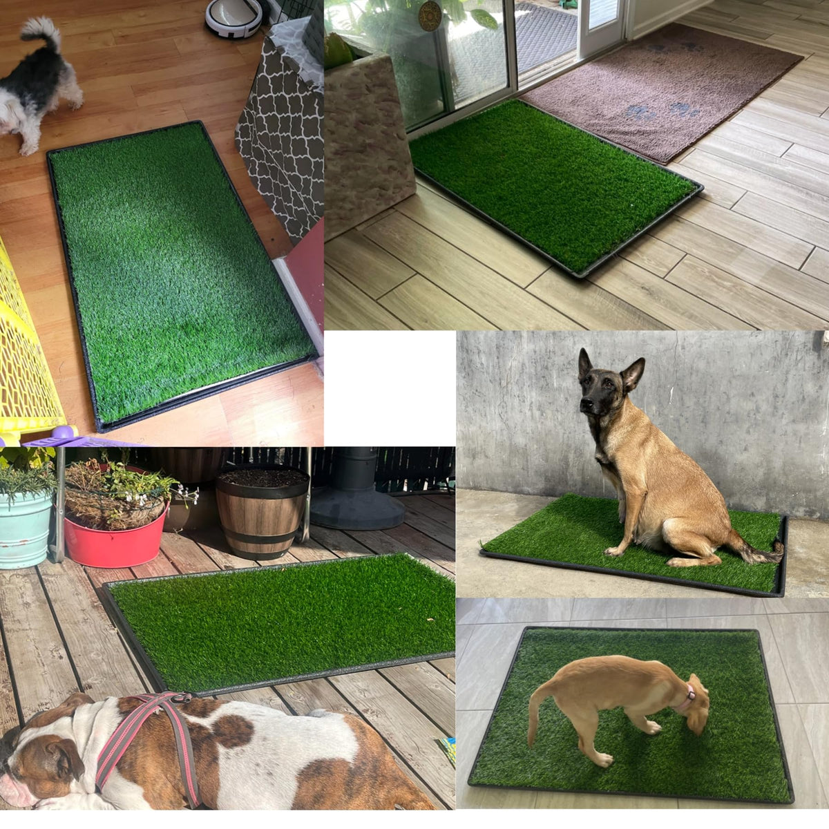 Dog Grass Pad with Tray 2-Pack 35 x 21.7 in S764392